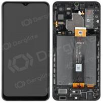 Samsung Galaxy A32 5G ekranas (juodas) (su rėmeliu) (originalus)