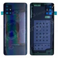 Samsung A515 Galaxy A51 2020 galinis baterijos dangtelis juodas (Prism Crush Black) (naudotas grade C, originalus)