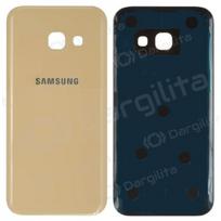 Samsung A320 Galaxy A3 2017 galinis baterijos dangtelis (Gold Sand) (service pack) (originalus)