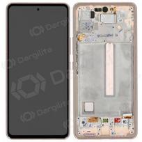 Samsung Galaxy A53 5G ekranas (Awesome Peach) (su rėmeliu) (originalus)