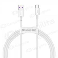 USB kabelis Baseus Superior Type-C 66W 1.0m (baltas) CATYS-02