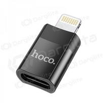 Adapteris Hoco UA17 Lightning to Type-C juodas