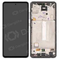 Samsung Galaxy A52 4G / A52 5G  ekranas (juodas) (su rėmeliu) (OLED)