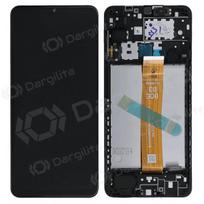 Samsung Galaxy A12s ekranas (juodas) (su rėmeliu) (Premium)