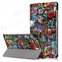 Samsung Galaxy Tab A9+ dėklas "Smart Leather" (graffiti)