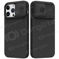 Apple iPhone 15 Plus dėklas „Nillkin Silicone“ (juodas)
