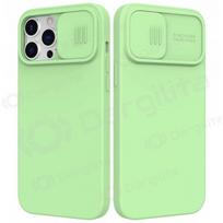 Apple iPhone 15 dėklas „Nillkin Silicone“ (šviesiai žalias)
