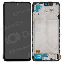 Xiaomi Redmi Note 10 / Redmi Note 10S / Poco M5s ekranas (juodas) (su rėmeliu) (OLED)