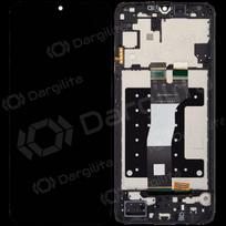 Samsung Galaxy A05s ekranas (juodas) (su rėmeliu) (Premium)