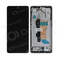 Xiaomi Poco F5 5G ekranas (juodas) (su rėmeliu) (originalus)