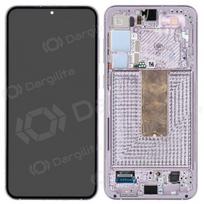 Samsung Galaxy S23+ ekranas (levandų) (su rėmeliu) (originalus)