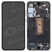Samsung Galaxy S23+ ekranas (juodas) (su rėmeliu) (originalus)