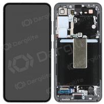 Samsung Galaxy S23 ekranas (juodas) (su rėmeliu) (originalus)