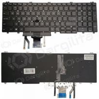 Klaviatūra DELL Latitude 5500, su pašvietimu ir „trackpoint“