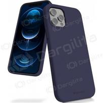 Apple iPhone 16e dėklas Mercury "Silicone Case" (tamsiai mėlynas)