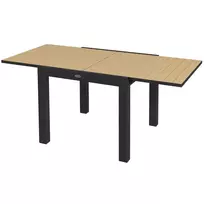 Sodo valgomojo stalas 6 žmonėms, išplečiamas stalas 81/162 x 80 x 75 cm