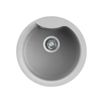 Granitinė plautuvė EGO ROUND Ø485mm, šviesiai pilka M79