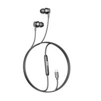 Originalios „Lenovo YF27“ laidinės ausinės 3,5 mm „TypeC“ sportinės ausinės Mažas vėlavimas ENC triukšmo slopinimas Žaidimų ausinės Kompiuteriui su mikrofonu TYPE-C juoda