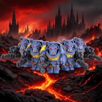 DY NAUJI 5 vnt. Riteriai Karo Angelai Ultramarines Templieriai Karo Kareiviai plaktukai Veiksmo figūrėlės Statybiniai blokeliai PASIDARYK pats žaislai
