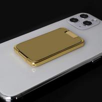 Magnetinis automobilinis telefono laikiklis ir paslėptas sulankstomas žiedas su Power Bank funkcijomis rožinio aukso spalvos