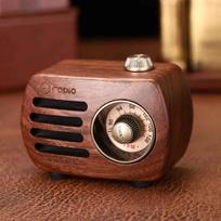 Retro Design Bluetooth Speaker with FM-Radio R818-A/C Dark Brown