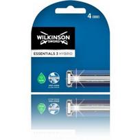 Wilkinson Sword Essentials 3 Hybrid skustuvo galvutės - 4 vnt.