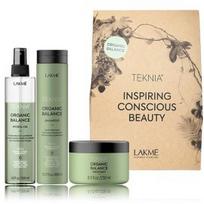 Lakme Teknia Organic Balance rinkinys plaukams (šampūnas 300 ml. + priemonė 250 ml. + aliejus 200 ml.) - 1 vnt.