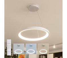 Brilagi - dimeriuojamas LED pakabinamas šviestuvas ant laido FALCON SLIM LED/42W/230V skersmuo 50 cm, baltas + nuotolinio valdymo pultas