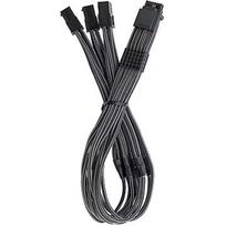 CableMod Pro ModMesh 12VHPWR Cable Extension, 3x PCIe 6+2 to 12V-2×6, Carbon 0694365693481