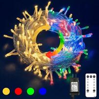 LED girlianda 10 m, 100LED, su nuotolinio valdymo pulteliu