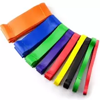 Fitneso tempimo elastinė juosta - Spalva: Geltona
