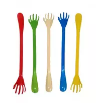 Plastikinis batų šaukštas 52 cm su grandikliu - Spalva: Raudona