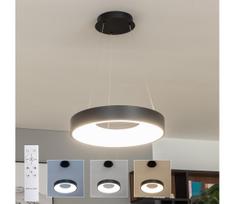 Brilagi - LED reguliuojama liustra ant laido FALCON II LED/67W/230V Ø 40 cm juoda + nuotolinis pultas