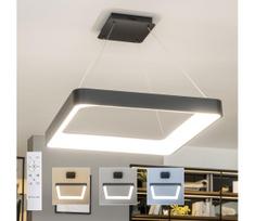 Brilagi - Dimeriuojamas LED pakabinamas šviestuvas ant laido FALCON II LED/125W/230V 60x60 cm juodas + nuotolinio valdymo pultas
