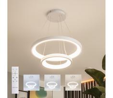 Brilagi - dimeriu reguliuojamas LED kabantis šviestuvas ant lyno FALCON SLIM LED/68W/230V Ø 50 cm balta + su nuotolinio pulto valdymu