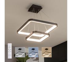 Brilagi - reguliuojamas LED pakabinamas šviestuvas ant laido FALCON SLIM LED/78W/230V 50x50 cm juodas + nuotolinis pultas