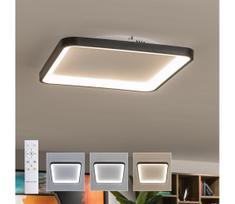 Brilagi - reguliuojamas LED lubinis šviestuvas FALCON SLIM LED/50W/230V 50x50 cm juodas + nuotolinis pultas