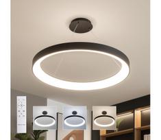 Brilagi - reguliuojamas LED liustras FALCON II LED/108W/230V 3000-6500K Ø 80 cm juodas + su nuotoliniu valdymu