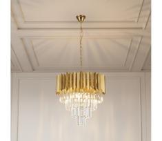 Brilagi - Grandininė liustra CRISTAL 5xE14/40W/230V, skersmuo 45 cm