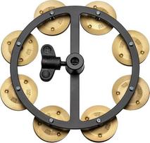 "Meinl Percussion Artist Hihat Tambourine - Benny Greb - Tamburinų priedai būgnams ir lėkštėms - Skersmuo 9,5 colio - Mylar / Steel, juoda/sidabrinė (HTHHBG)