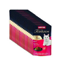 ANIMONDA Cat Vom Feinsten Adult Jautienos + kalakutienos filė 18x85g paketėlis