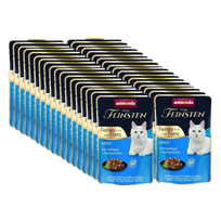 ANIMONDA Cat Vom Feinsten Suaugusiųjų paukštiena + lašišų filė 32x85g paketėlis