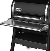 "Weber SmokeFire EX4 / EPX4" priekinis stalas / sulankstomas, papildoma lentynėlė kepsninei, lengvai surenkamas, sidabrinės spalvos (7002)