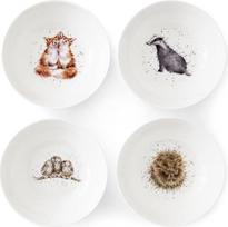 "Wrendale Designs Royal Worcester" 4 6 colių dubenėlių rinkinys (4 vnt.)
