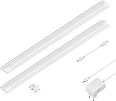 ledscom.de "Siris" LED šviestuvas po grindimis Matinis baltas plokščias po 50 cm po 655 lm baltas 2 vnt.