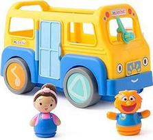 Ms. Rachel Oficialus elektroninis mokyklinis autobusas "Mano pirmasis mokymasis" su 2 figūrėlėmis, muzika ir garsais, lavinamasis žaislas ir žaislas mažiems vaikams, skirtas 1-3 metų mergaitėms ir berniukams