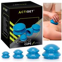 Kiniškų masažo taurelių rinkinys, 4 vnt., Actiget® ACT0026