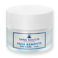 Sans Soucis  Aqua Benefits 24h Care Rich Drėkinamasis veido kremas sausai odai, 50ml
