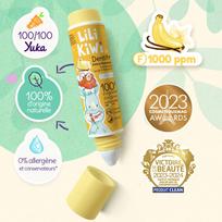 Lili Kiwi ekologiška dantų pasta vaikams su fluoru (1000 ppm), nuo ėduonies, vanilės ir bananų skonio
