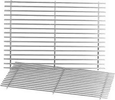 44,5 x 30 cm 7638 7639 Nerūdijančio plieno kepimo grotelės Weber Spirit 300 serijos E310, E320, E330, S310, S320, S330, SP320 dujinėms kepsninėms (su priekiniais valdymo mygtukais), atsarginės dalys